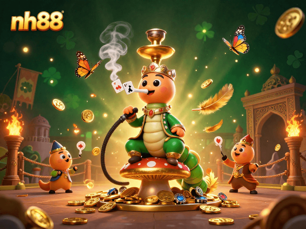 Engage with the vibrant magic of nh88's online gambling scene, featuring captivating 3D characters and immersive casino elements.