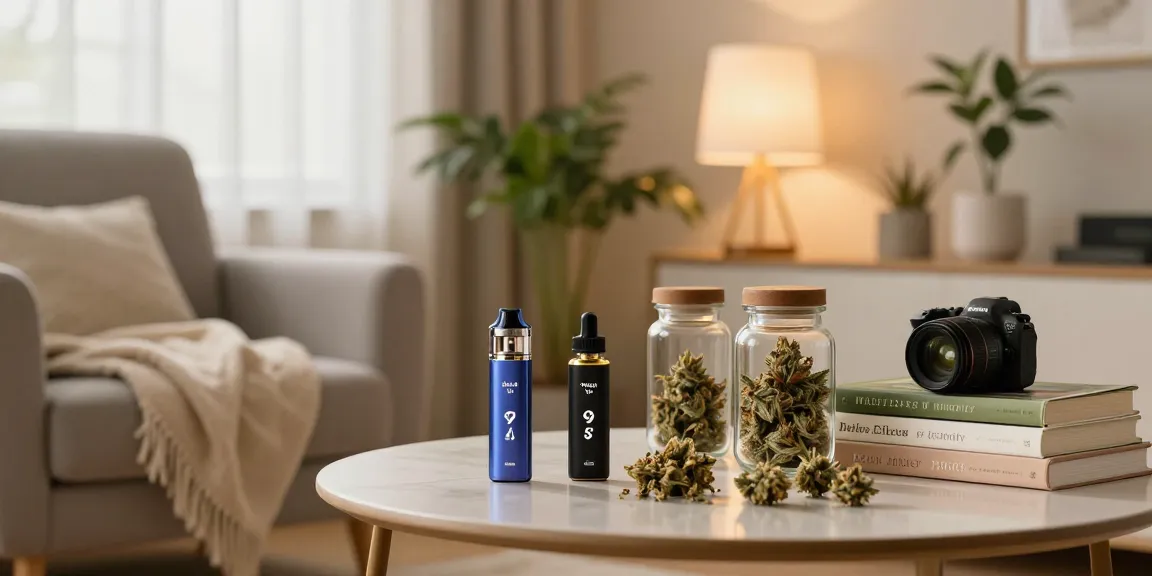 Explore what is delta 9 in a calming home setting with premium cannabis products and a relaxed atmosphere.