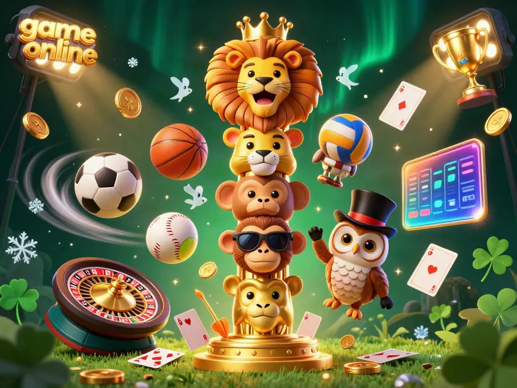 Experience thrilling game online action with dynamic casino elements, vibrant colors, and engaging characters.