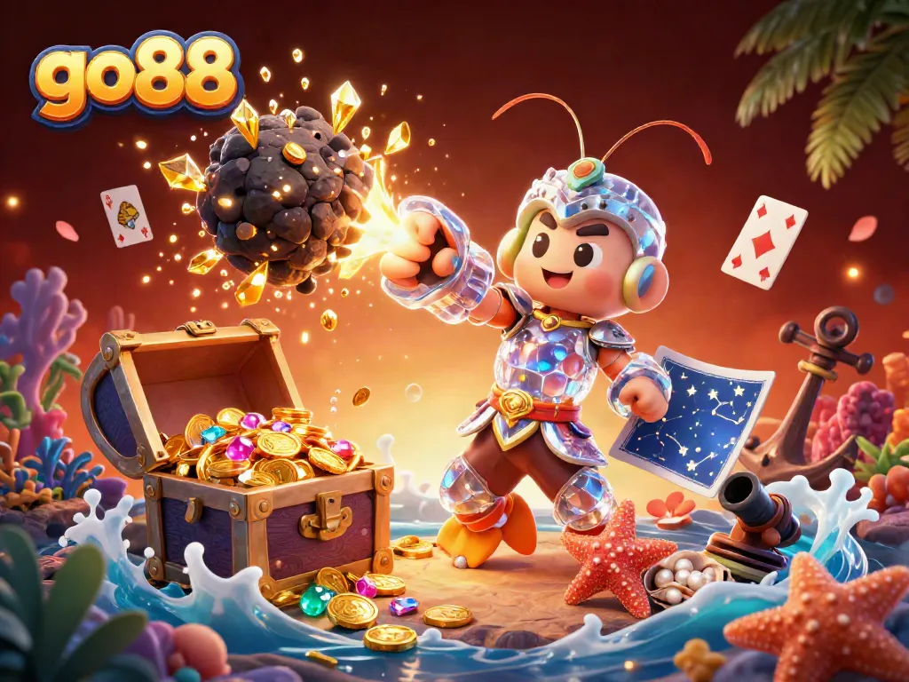 GO88 mang đến trải nghiệm trực tuyến với anh hùng chiến binh và kho báu rực rỡ trong bối cảnh tối tăm.