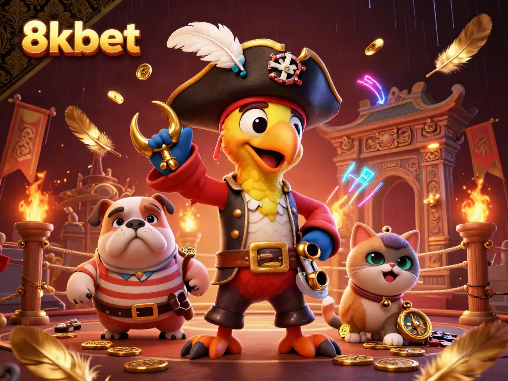 Bet on exciting games with 8xbet as the pirate captain commands the adventure.