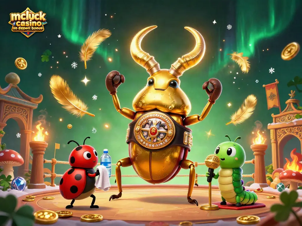 Engage with the mcluck casino no deposit bonus featuring a vibrant boxing scene with cartoon characters.