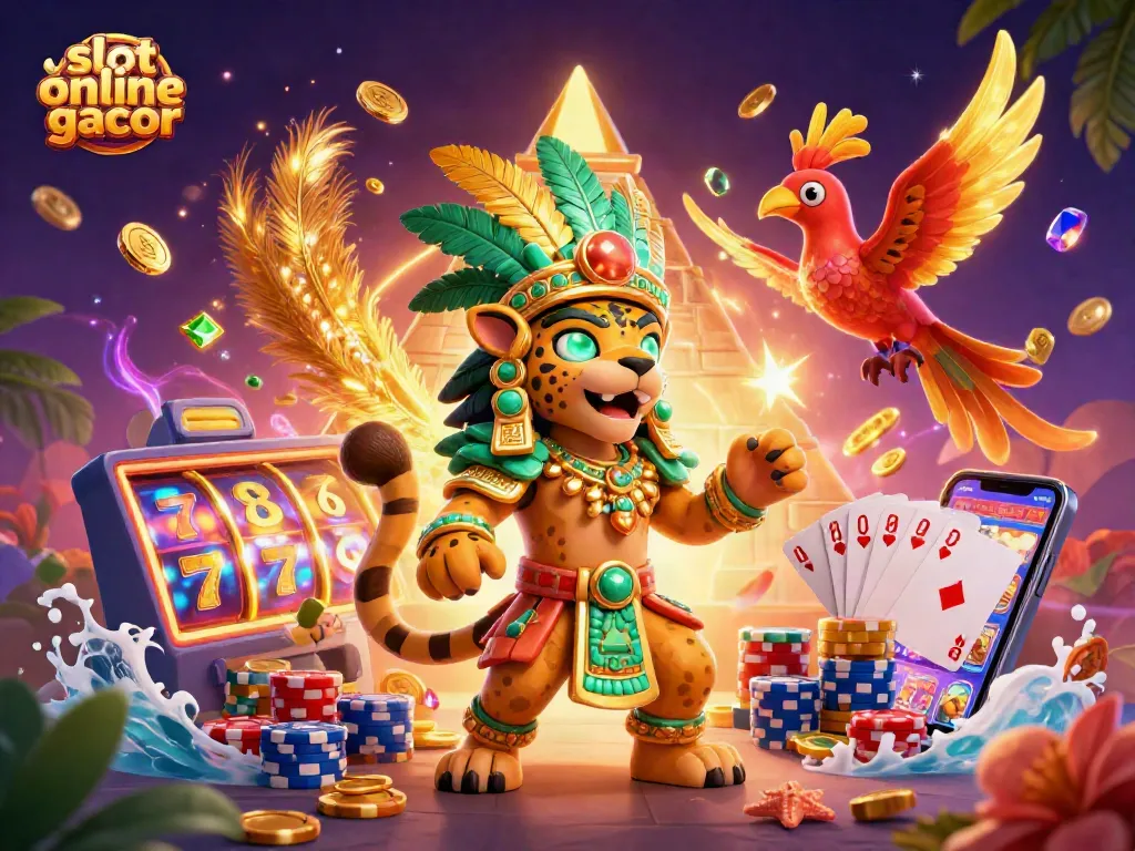 Spin the slot online gacor reels with a vibrant Mayan theme, capturing excitement.
