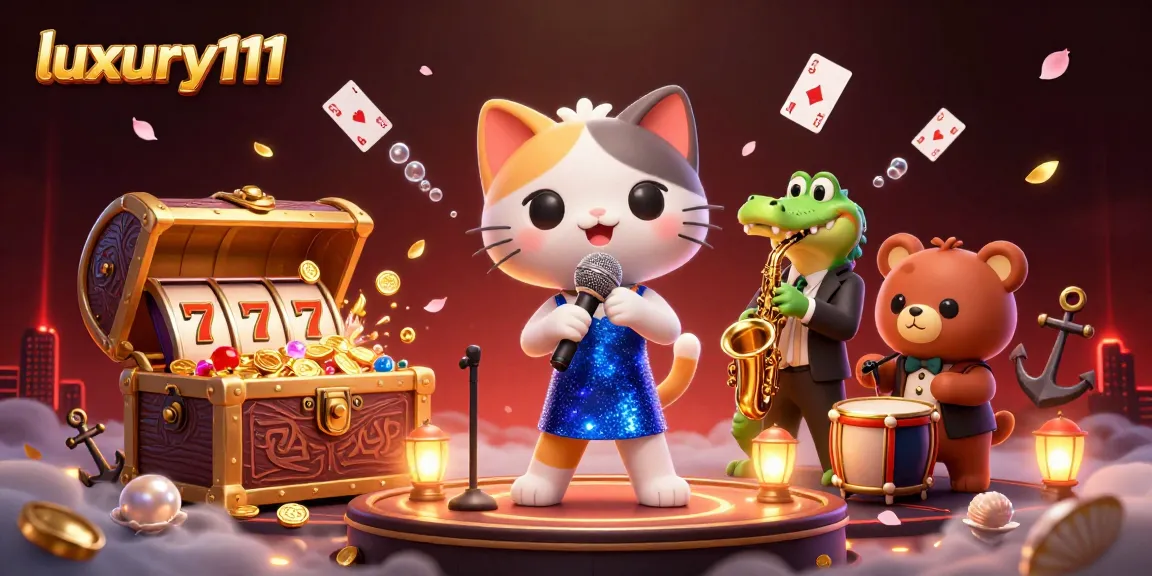 Engage with thrilling spins at luxury111 online casino with vibrant cartoon characters in action.