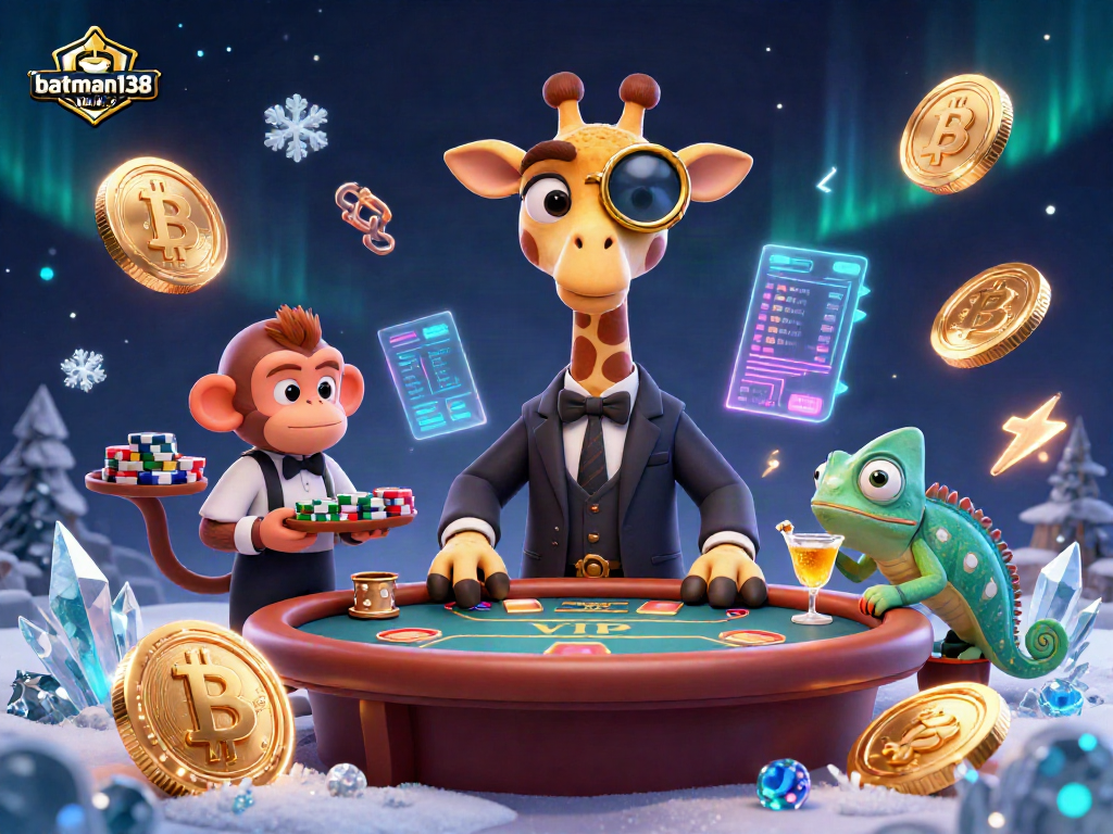 Experience thrilling gameplay with the batman138 link in this vibrant casino scene.