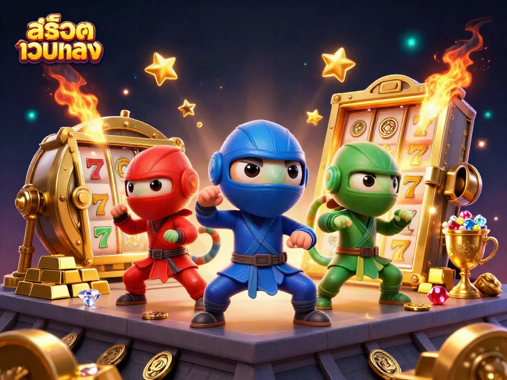เกม สล็อตเว็บตรง พร้อมทีมจีนนักรบในภาพ 3D ที่มีสีสันสดใส