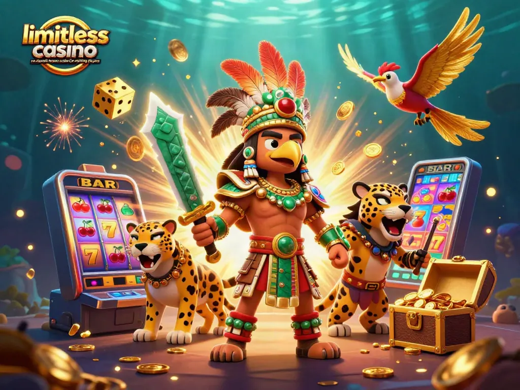 Experience the excitement with limitless casino no deposit bonus codes for existing players highlighted in a dynamic 3D scene.