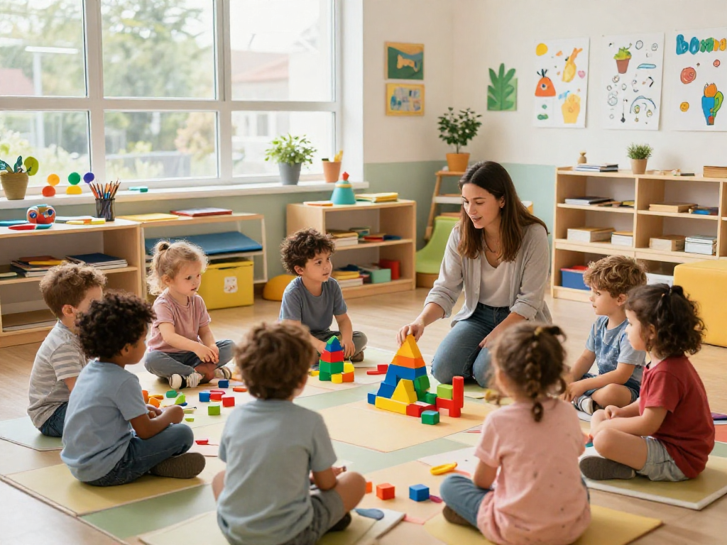 Children learning in a Reggio Emilia Preschool Singapore environment, promoting curiosity and exploration.