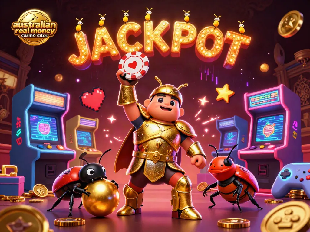 Celebrate wins at australian real money casino sites with vibrant carnival-themed gaming elements.