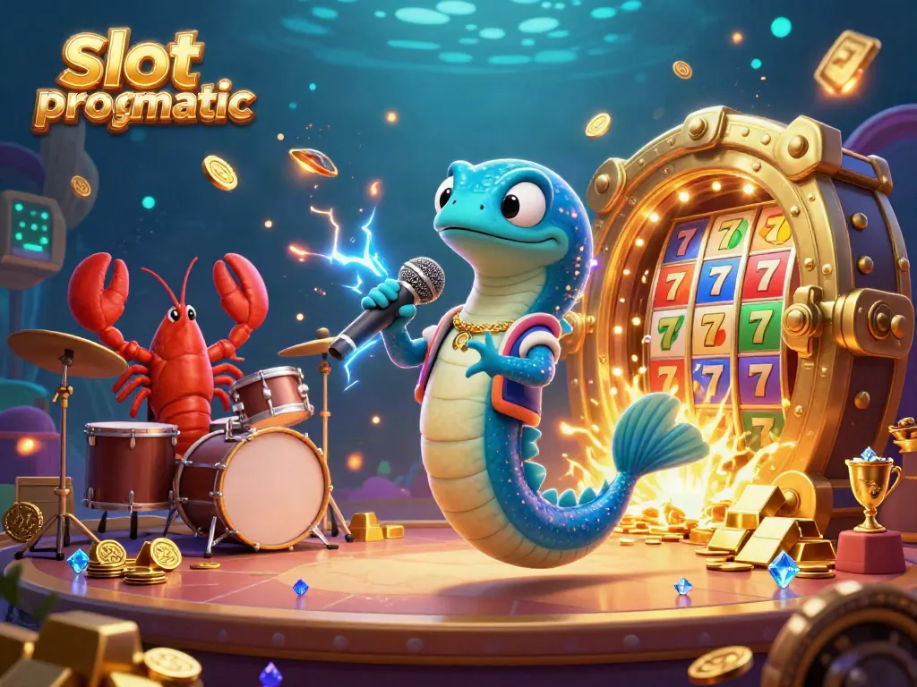 Experience the excitement of slot pragmatic with 3D characters in a vibrant underwater casino.