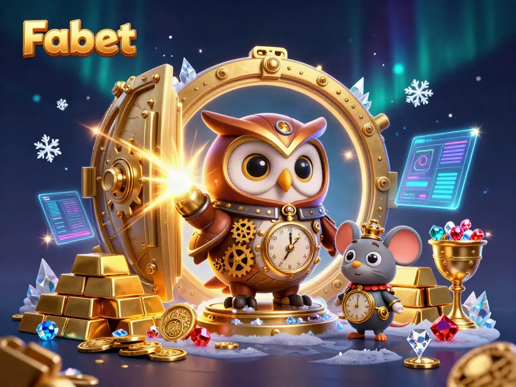 Engage in thrilling gaming adventures at Fabet with our vibrant 3D casino illustration.