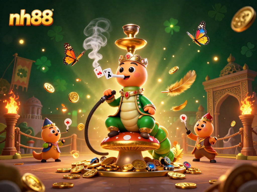 Engage with the vibrant magic of nh88's online gambling scene, featuring captivating 3D characters and immersive casino elements.